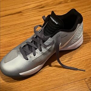 Nike Women Silver and White Hyperspike Flywire Low-Top athletic shoes